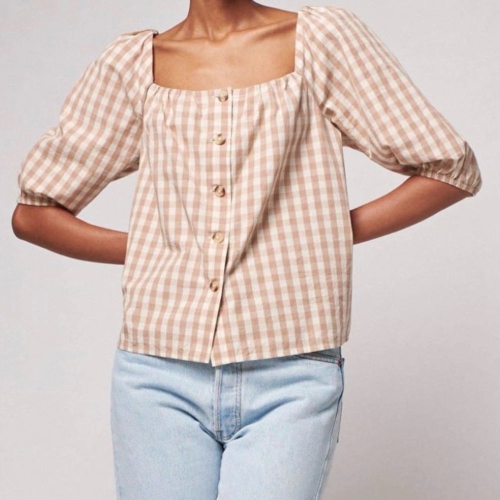 Faherty Cali Top in Charleston Gingham - Picture 4 of 4